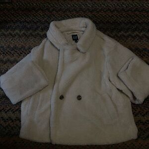 GAP Ivory Double-Breasted Jacket